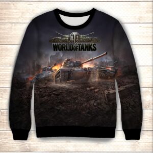 Світшот 3D World of tanks 3D ВСІ Розміри Преміум тканина