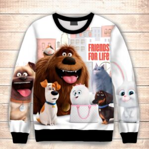 Світшот 3D Секрети домашніх тварин ВСІ Розміри Преміум тканина