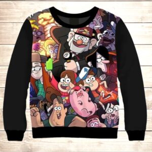 Світшот 3D Гравіті фолз ВСІ Розміри Преміум тканина