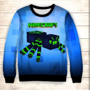 Світшот 3D MINECRAFT SPIDER ВСІ Розміри Преміум тканина