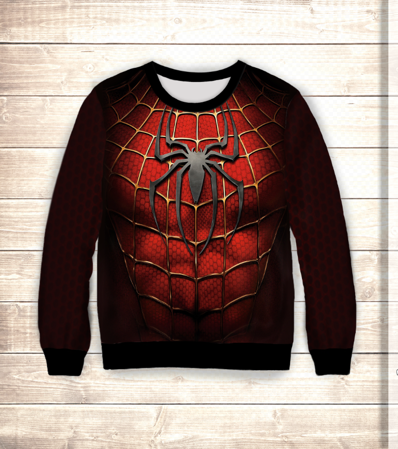 Світшот 3D Спайдермен ВСІ Розміри Преміум тканина