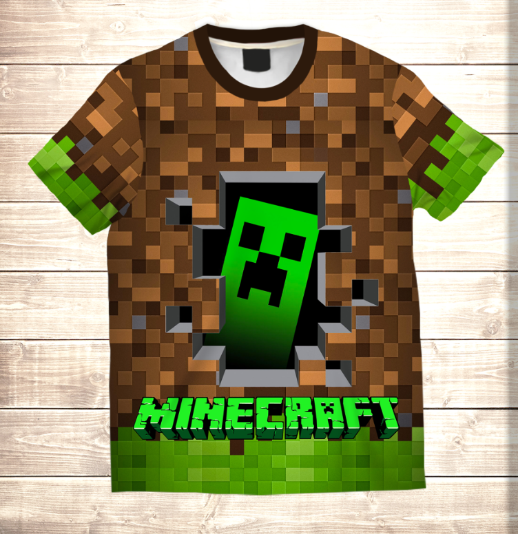 Футболка 3D MINECRAFT GAME ВСІ Розміри Преміум тканина