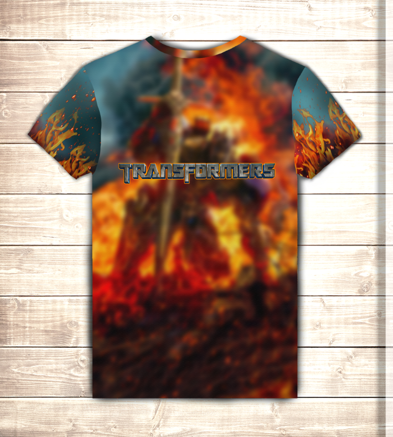 Футболка 3D THE LAST KNIGHT IN FIRE ВСІ Розміри Преміум тканина