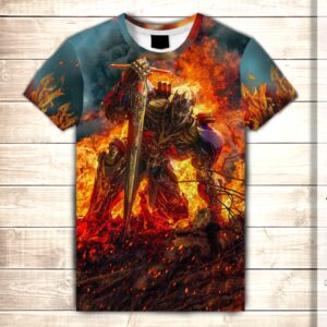 Футболка 3D THE LAST KNIGHT IN FIRE ВСІ Розміри Преміум тканина