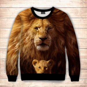 Світшот 3D Сімба і Муфаса ВСІ Розміри Преміум тканина