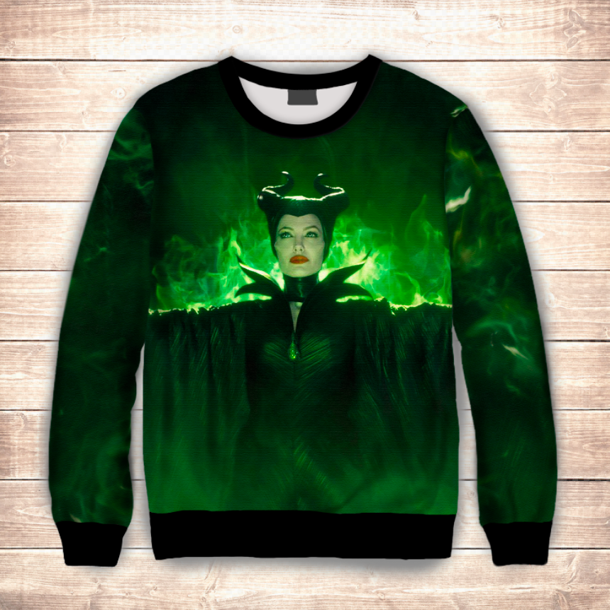 Світшот 3D MALEFISENTA MAGIC ВСІ Розміри Преміум тканина