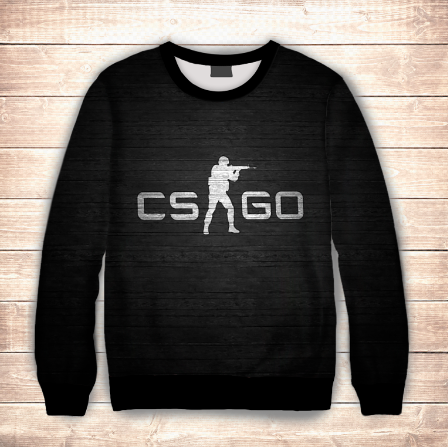 Світшот 3D CS GO ВСІ Розміри Преміум тканина