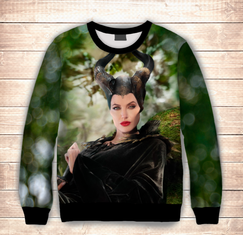 Світшот 3D MALEFISENTA ВСІ Розміри Преміум тканина