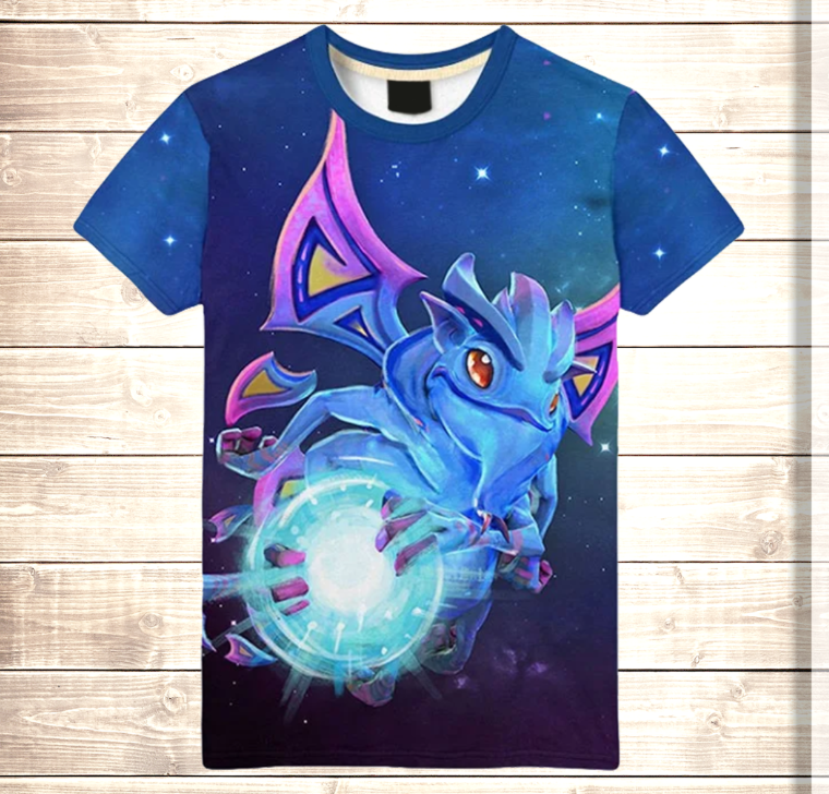 Футболка 3D Dota 2 Puck - Faerie Dragon ВСІ Розміри Преміум тканина