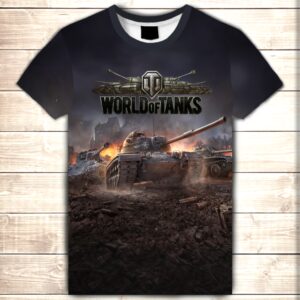 Футболка 3D World of tanks ВСІ Розміри Преміум тканина