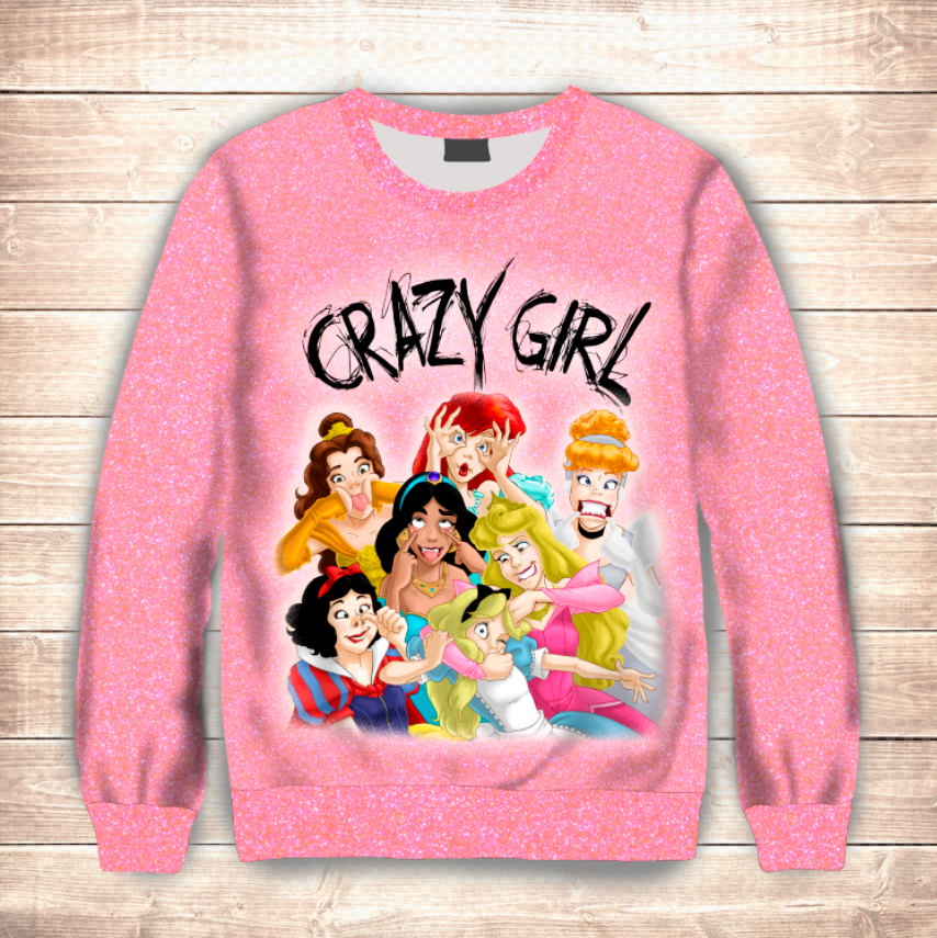 Світшот Шалені принцесси ВСІ Розміри Преміум тканина