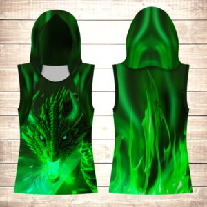 Майка 3D з капюшоном Green Dragon ВСІ Розміри Преміум тканина