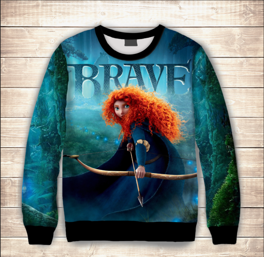 Світшот 3D Хоробре серце ВСІ Розміри Преміум тканина