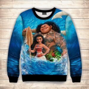 Світшот 3D Ваяна / Moana ВСІ Розміри Преміум тканина