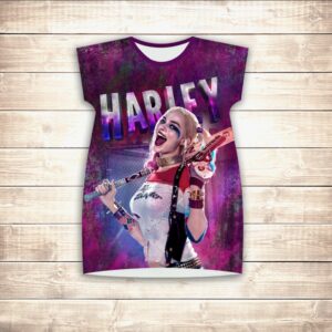 Плаття-туніка 3D для дівчат Харлі Куін ВСІ Розміри Преміум тканина
