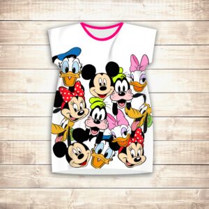 Плаття-туніка 3D Улюблені герої Дісней ВСІ Розміри Преміум тканина