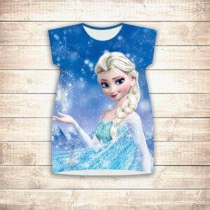 Плаття-туніка 3D Ельза Холодне серце (для дівчат і жінок) ВСІ Розміри Преміум тканина