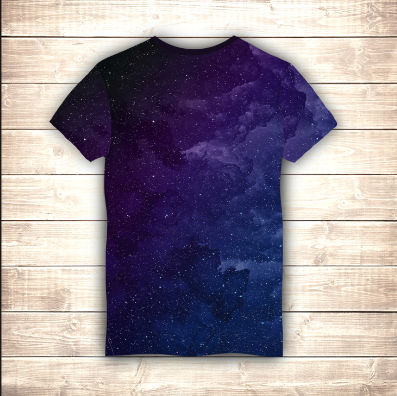 Футболка 3D Космічний кіт ВСІ Розміри Преміум тканина