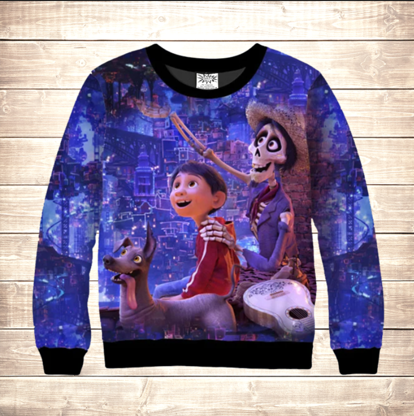 Світшот 3D Таємниця Коко ВСІ Розміри Преміум тканина