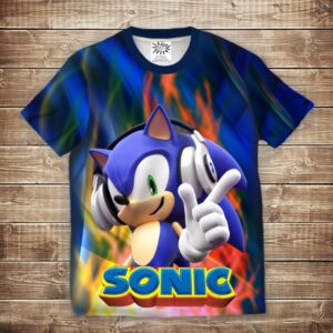 Футболка з 3D принтом Sonik Music ВСІ Розміри Преміум тканина