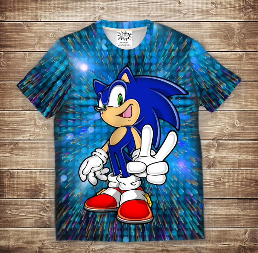 Футболка з принтом 3D Sonik Victory ВСІ Розміри Преміум тканина