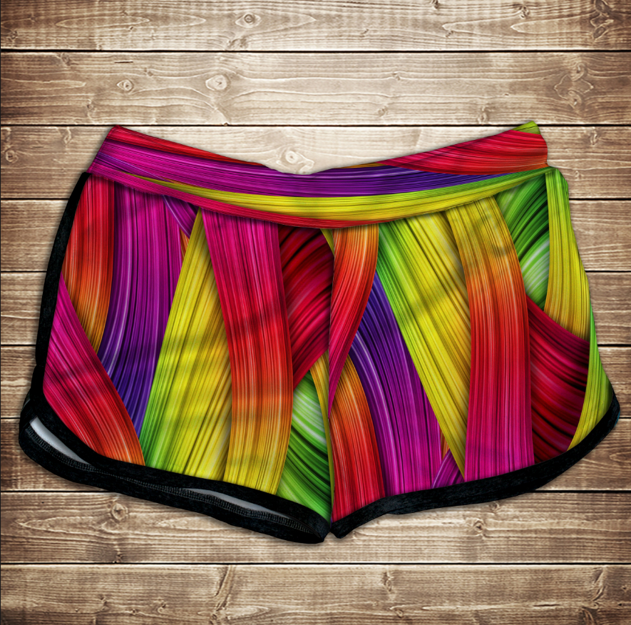 Шорти 3D принт жіночі-rainbow color ВСІ Розміри Преміум тканина