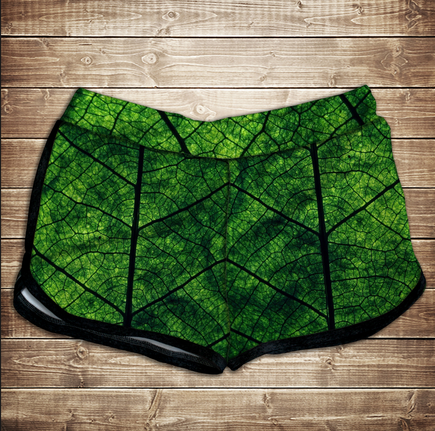 Шорти 3D принт жіночі-Листочок ВСІ Розміри Преміум тканина