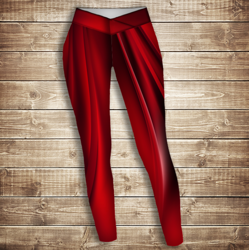 Лосини 3D-red queen ВСІ Розміри Преміум тканина
