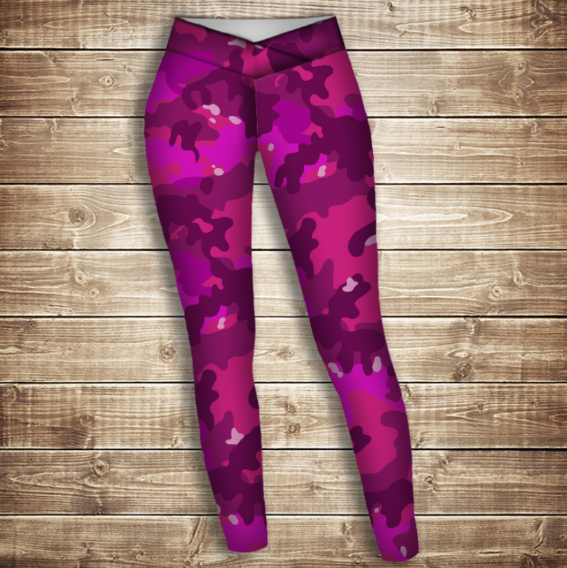 Лосини 3D-pink camuflage ВСІ Розміри Преміум тканина