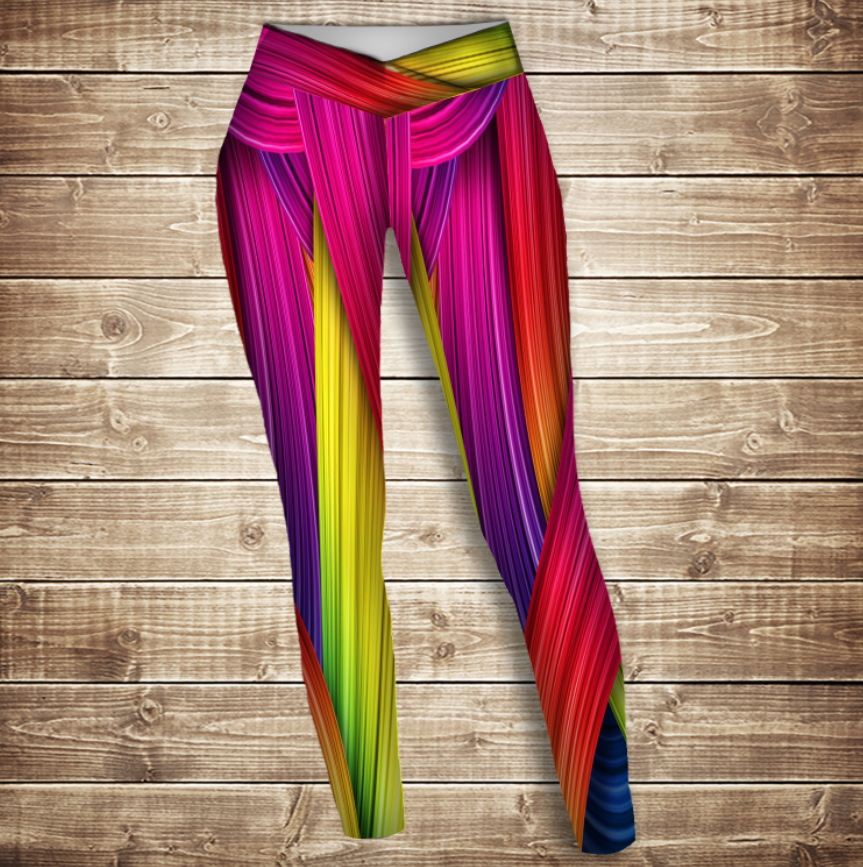 Лосини 3D-rainbow color ВСІ Розміри Преміум тканина