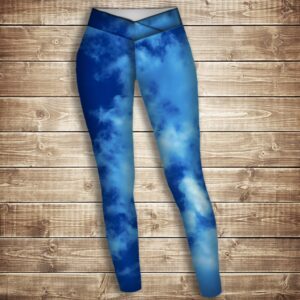 Лосини 3D-blue sky ВСІ Розміри Преміум тканина