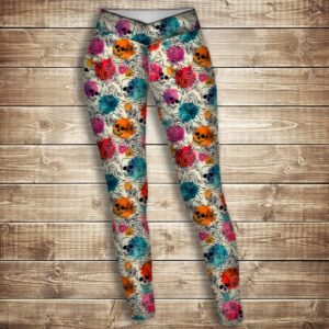 Лосини 3D-color sculls ВСІ Розміри Преміум тканина