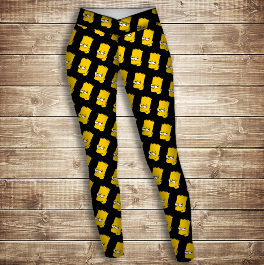 Лосини 3D-Bart head Pattern ВСІ Розміри Преміум тканина