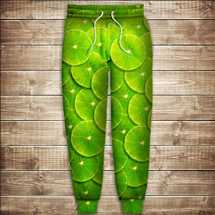 Штани 3D-green lime ВСІ Розміри Преміум тканина