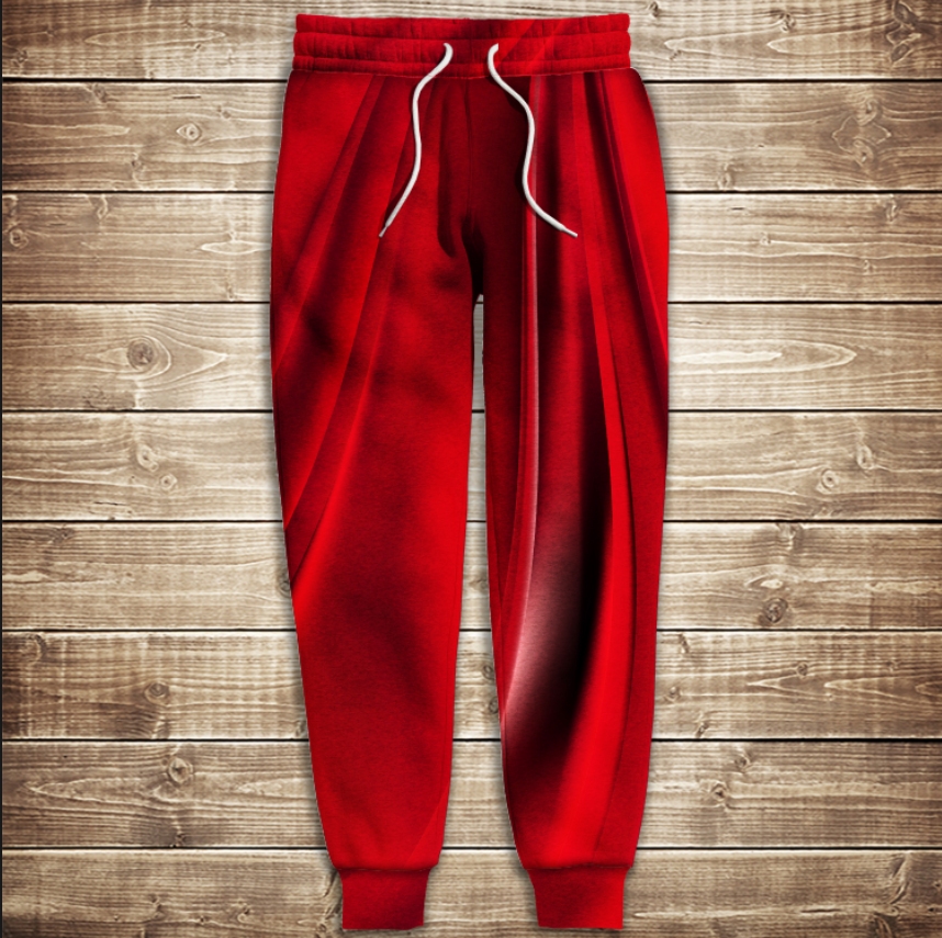 Штани 3D-red queen ВСІ Розміри Преміум тканина