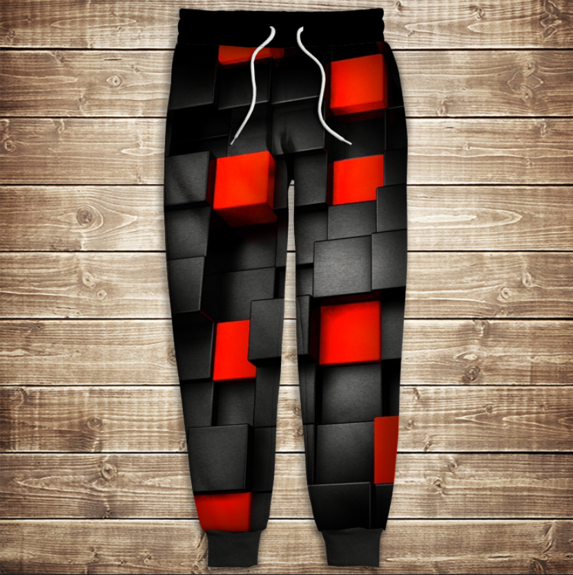 Штани 3D-undegraund red cub ВСІ Розміри Преміум тканина