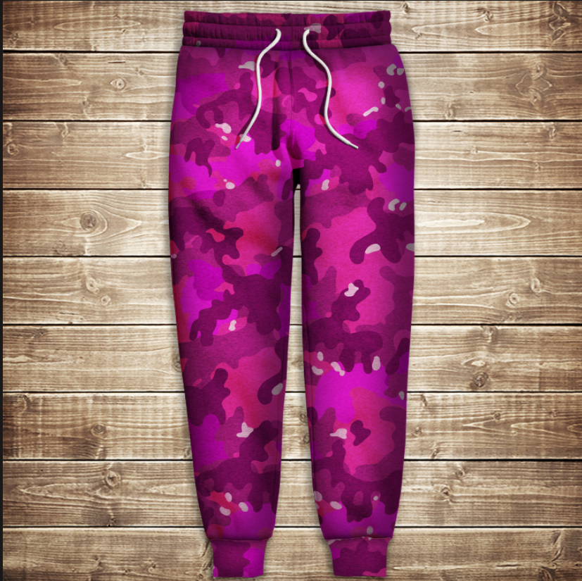 Штани 3D-pink camuflage ВСІ Розміри Преміум тканина