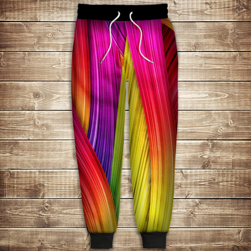 Штани 3D-rainbow color ВСІ Розміри Преміум тканина
