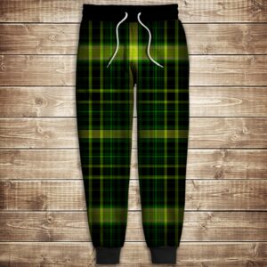Штани 3D-green tartan ВСІ Розміри Преміум тканина