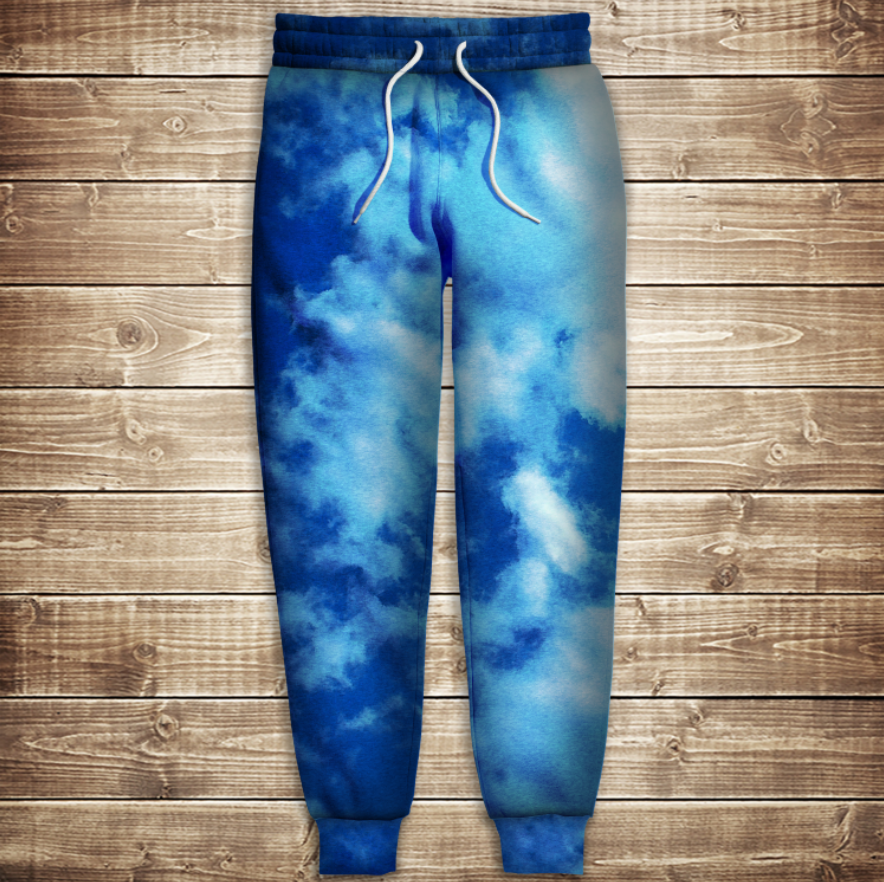 Штани 3D-blue sky ВСІ Розміри Преміум тканина