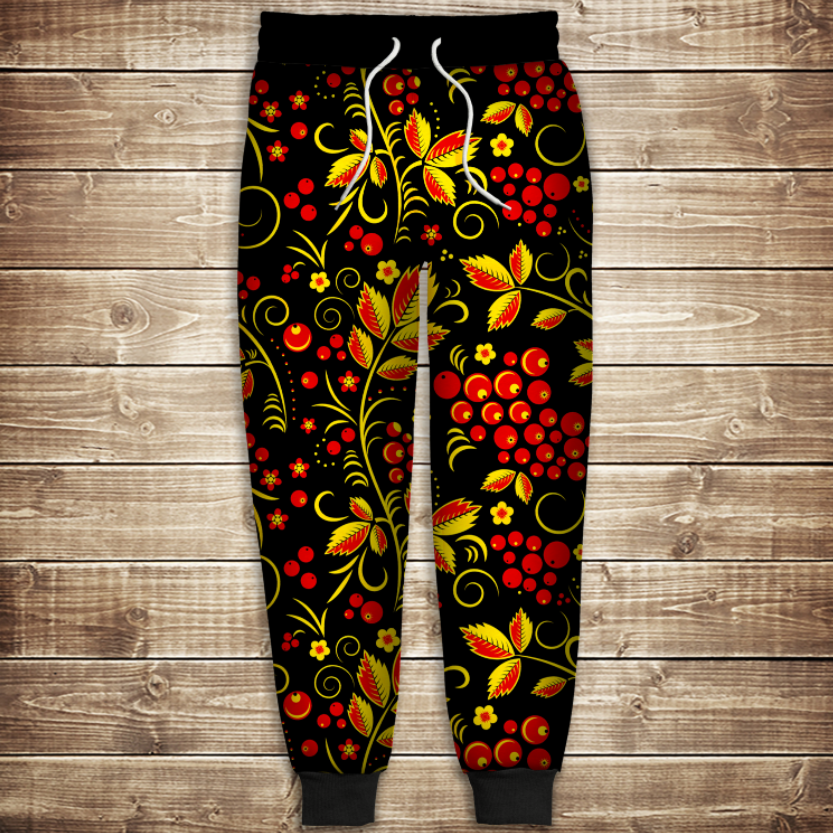 Штани 3D-Горобина ВСІ Розміри Преміум тканина