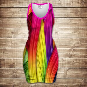 Плаття-майка 3D-Rainbow color ВСІ Розміри Преміум тканина