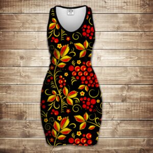 Плаття-майка 3D-Горобина ВСІ Розміри Преміум тканина