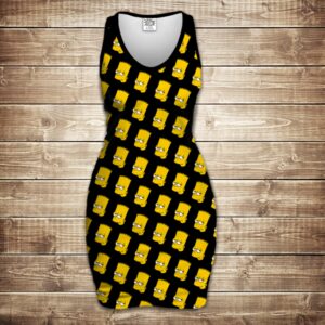 Плаття-майка 3D-Bart head Pattern ВСІ Розміри Преміум тканина