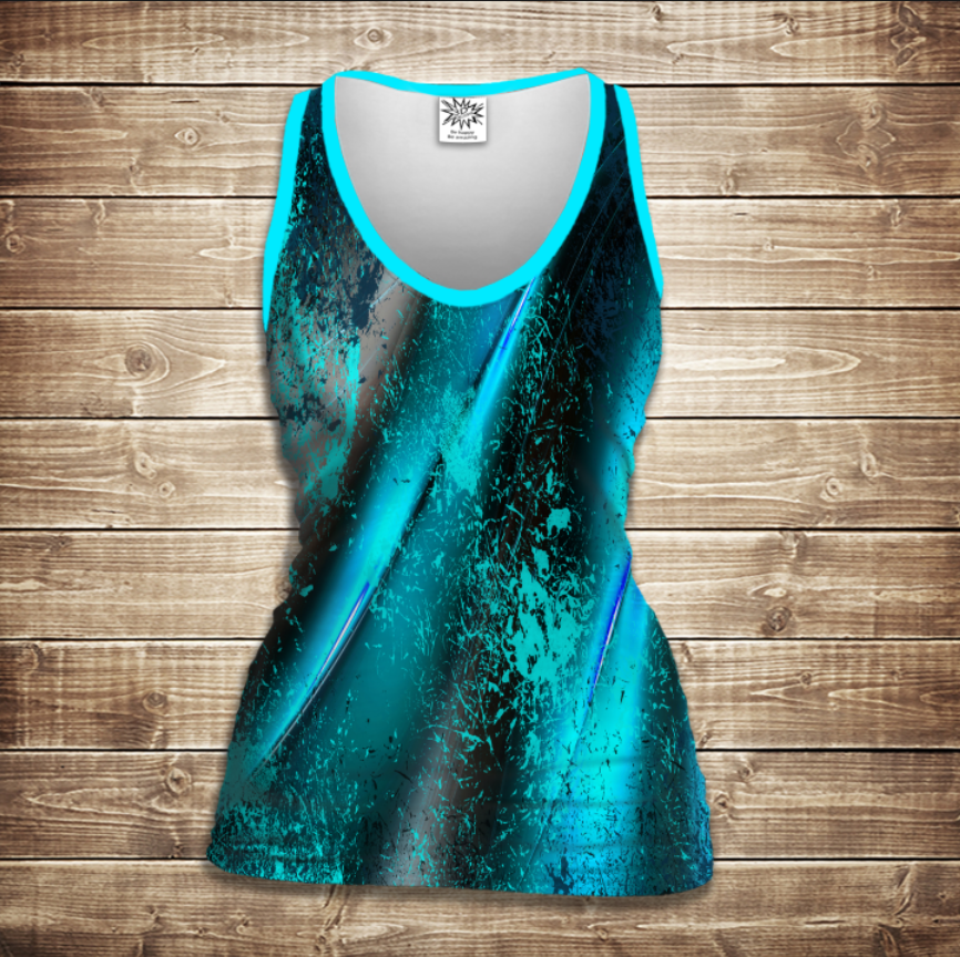 Майка 3D-Blue Dark ВСІ Розміри Преміум тканина