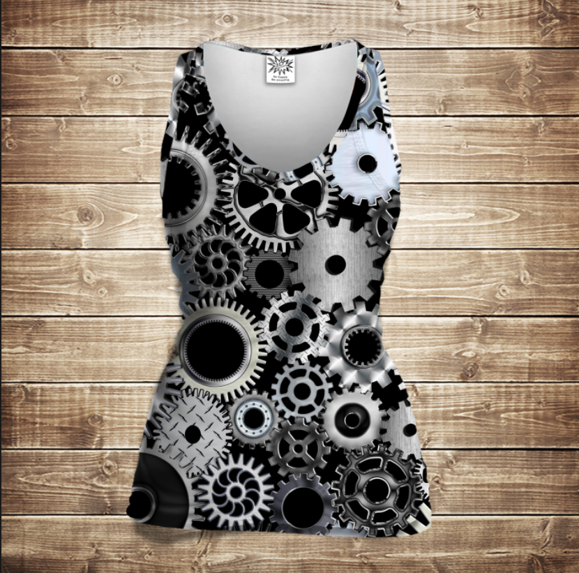 Майка 3D-Механіка ВСІ Розміри Преміум тканина