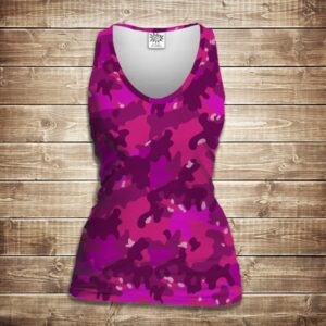 Майка 3D - Pink camuflage ВСІ Розміри Преміум тканина
