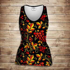 Майка 3D- Горобина ВСІ Розміри Преміум тканина