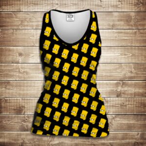 Майка 3D-Bart head Pattern ВСІ Розміри Преміум тканина