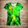 Футболка 3D-Green lazer ВСІ Розміри Преміум тканина